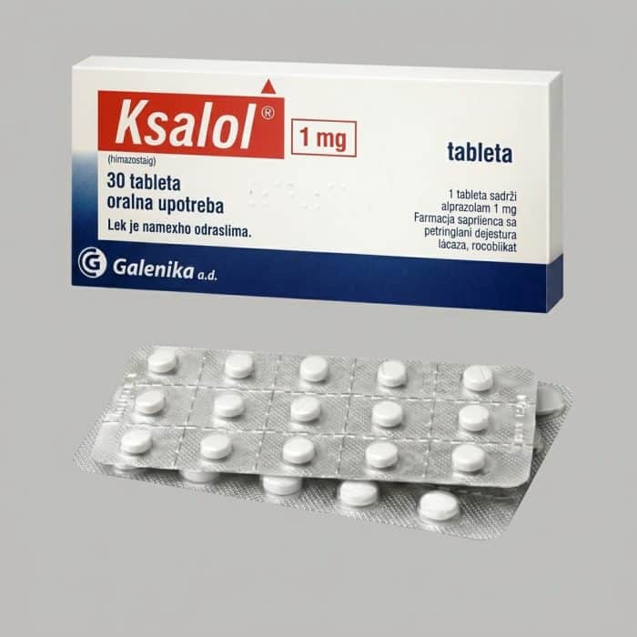 Galenika Ksalol 1mg (Alprazolam) | Fast-Acting Clinical Anxiety Relief Buy Ksalol 1mg Online - Secure Telehealth Prescription Processing for Anti-Anxiety Medication